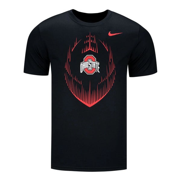 new Nike men's large ohio state buckeyes Dri-Fit Legend icon football tee/T-shirt