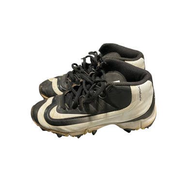 Used Nike HUARACHE BB CLEATS BB/SB Cleats Black Youth 13.0 11834-S000039832