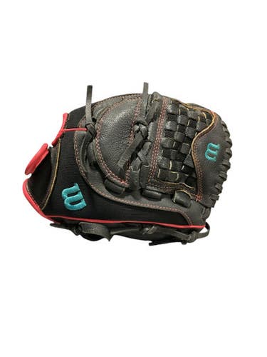 Used Rawlings STORM BB/SB Glove RH Throw Black 12" 11834-S000039834