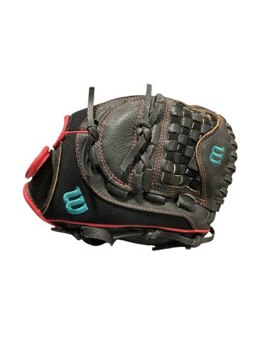 Used Rawlings STORM BB/SB Glove RH Throw Black 12" 11834-S000039834