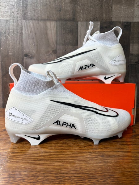 Nike Alpha Menace Elite 3 Pro White Football Cleats Men’s Size 11 No Lid