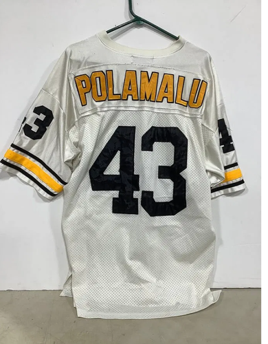 Troy Polamalu Pittsburgh Steelers NFL Players of the Century Jersey White Size 52 XL Men's (Used)