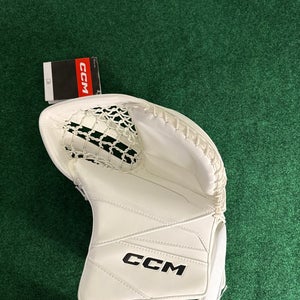 White Senior CCM Axis 2.9 Goalie Glove Regular (New)