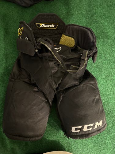 Black CCM Ultra Tacks Hockey Pants (Used) | Senior Small