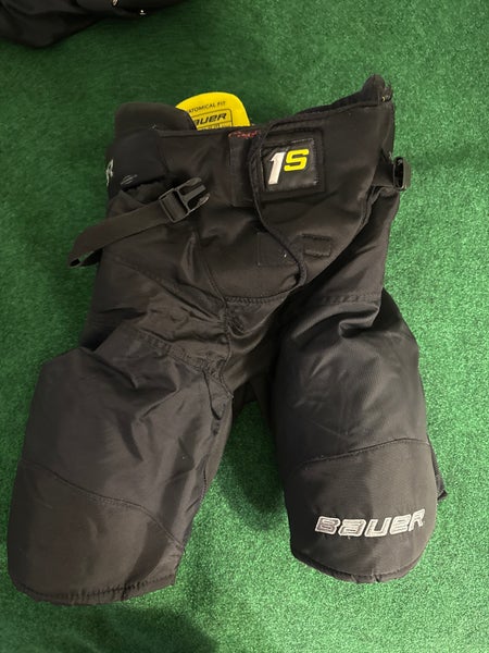 Black Bauer Supreme 1S Hockey Pants (Used) | Senior Small