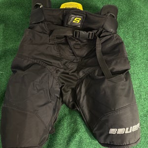 Black Senior Small Bauer Supreme 1S Hockey Pants (Used)