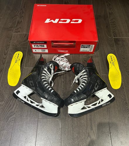 CCM JETSPEED FT6 PRO HOCKEY SKATE SIZE 6 TAPERED