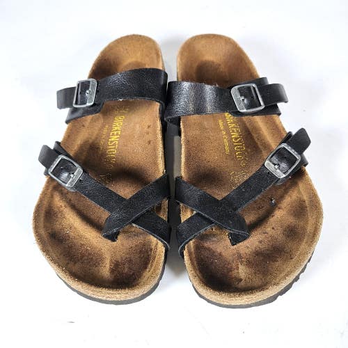 Birkenstock Mayari Womens Sandals Size: 37 / 6 Gunmetal Gray Toe Loop Shoe