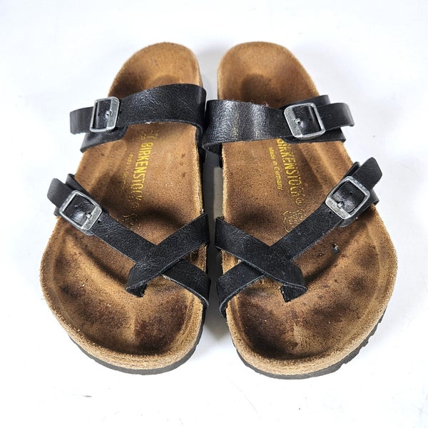 Birkenstock Mayari Womens Sandals Size: 37 / 6 Gunmetal Gray Toe Loop Shoe