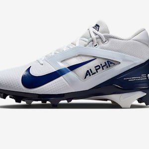 Nike Alpha Menace 4 Pro White Navy Football Cleats men’s size 13 NEW FD7037-104