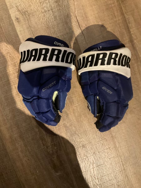 NHL GAME WORN Warrior Covert Pro Gloves TAMPA BAY LIGHTNING ANTHONY CIRELLI 14" Pro Stock (Used)