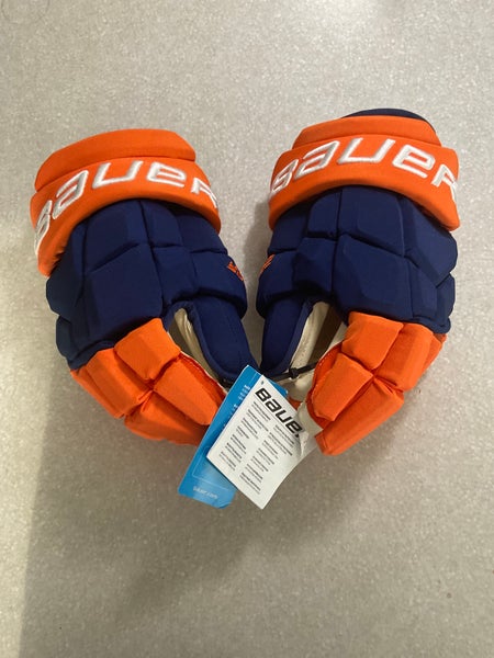 NHL EDMONTON OILERS KOSTIN Bauer Supreme Ultrasonic Gloves 15" Pro Stock (New)