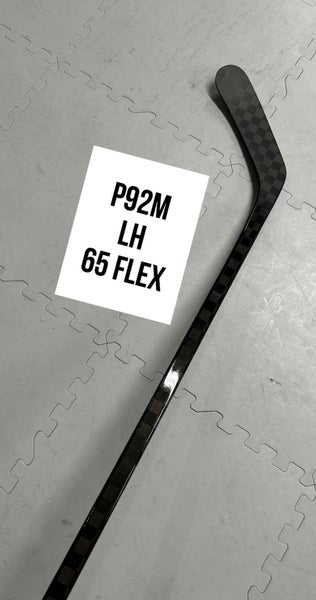 Senior(1x)Left P92M 65 Flex 63” ProBlackStock™ Unbranded Blackouts Pro Stock Nexus Hockey Sticks