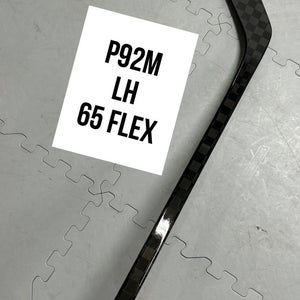 Senior(1x)Left P92M 65 Flex 66” ProBlackStock™ Unbranded Blackouts Pro Stock Nexus Hockey Sticks