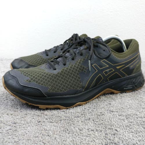 ASICS GEL Sonoma 4 Mens Size 12 Running Shoes Athletic Black Green Trail Sneaker