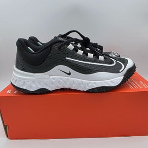 Nike Alpha Huarache Elite 4 Turf Softball Shoes Black DV0496-010 Womens Sz 7.5