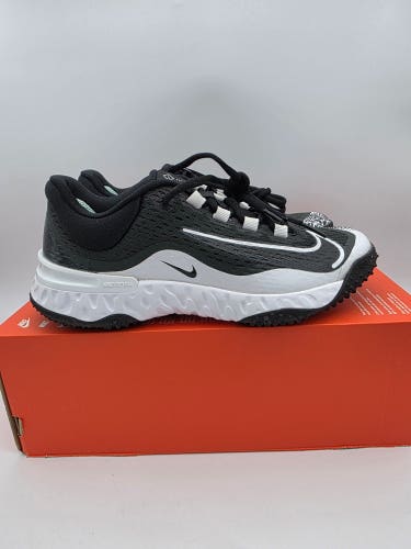 Nike Alpha Huarache Elite 4 Turf Softball Shoes Black DV0496-010 Womens Sz 7.5