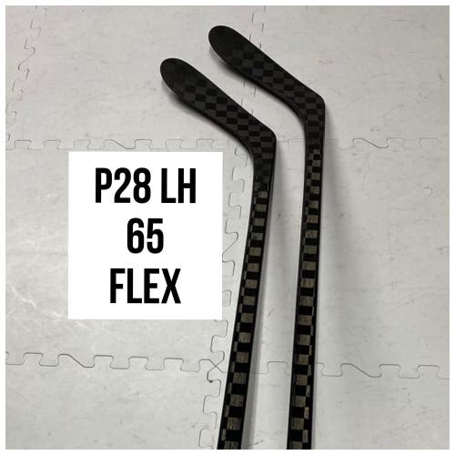 Senior(2x)Left P28 65 Flex 66” ProBlackStock™ Unbranded Blackouts Pro Stock Nexus Hockey Sticks