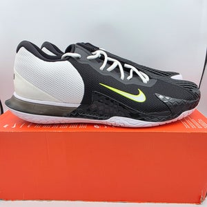NikeCourt Zoom Vapor Cage 4 Rafa Black White Volt HQ1653-001 Men’s Size 14