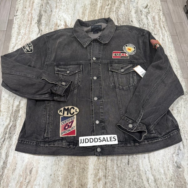 Polo Ralph Lauren 1967 USRL Riders Patchwork Denim Trucker Jacket Men’s 3XB $348

New With Tags