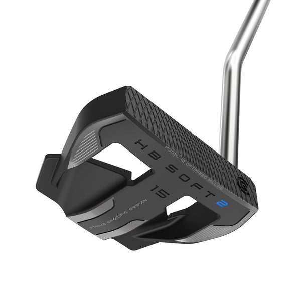 Cleveland HB Soft 2 Black 15 Putter (Steel, Single Bend, Mallet) 2024 NEW