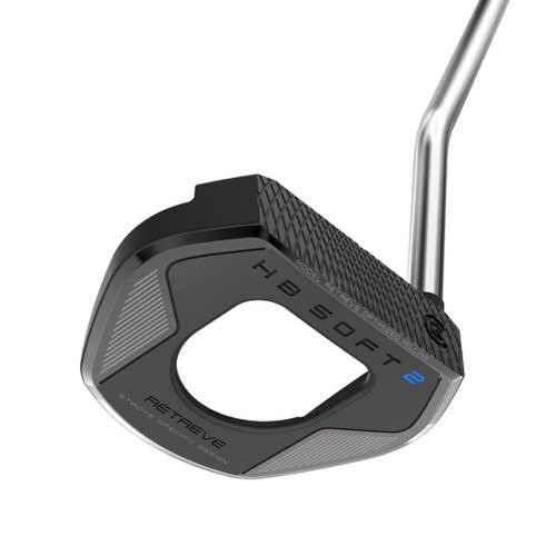 Cleveland HB Soft 2 Black Retreve Putter (Steel, Single Bend, Mallet) 2024 NEW