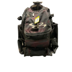 Used BoomBah BLACK/MAROON ROLLING BAG BB/SB Player Wheeled Bag Black 11834-S000039825