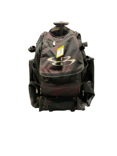Used BoomBah BLACK/MAROON ROLLING BAG BB/SB Player Wheeled Bag Black 11834-S000039825