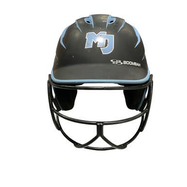Used Bombah BLACK/BLUE HELMET Batting Helmet w/Mask Black One Size 11834-S000039820