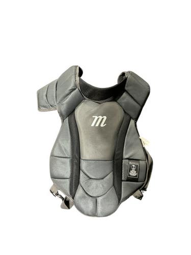 Used Marucci GREY CHEST PROTECTOR Catchers Chest Protector Black Intermed 11834-S000039809