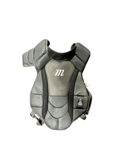 Used Marucci GREY CHEST PROTECTOR Catchers Chest Protector Black Intermed 11834-S000039809