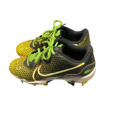 Used Nike DIAMOND BASEBALL BB/SB Cleats Yellow Junior 02.5 11834-S000039811