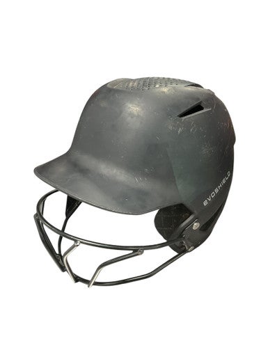 Used Evoshield EVOSHIELD BLK HELMET W/ MASK Batting Helmet w/Mask Black One Size 11834-S000039749