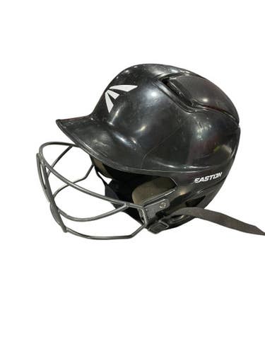 Used Easton BLACK HELMET W/MASK Batting Helmet w/Mask Black One Size 11834-S000039717