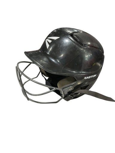 Used Easton BLACK HELMET W/MASK Batting Helmet w/Mask Black One Size 11834-S000039717