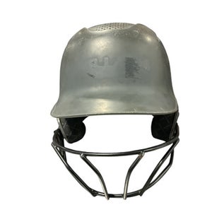 Used Evoshield EVOSHIELD BLACK HELMET Batting Helmet w/Mask Grey One Size 11834-S000039033