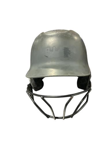 Used Evoshield EVOSHIELD BLACK HELMET Batting Helmet w/Mask Grey One Size 11834-S000039033