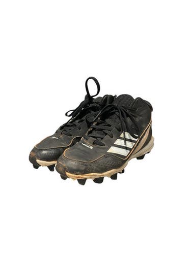 Used Adidas ICON CLEATS BB/SB Cleats Black And White Junior 04 11834-S000039023
