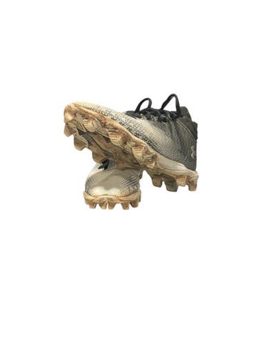Used Under Armour BB CLEAT BB/SB Cleats Black And White Junior 04.5 11834-S000039019