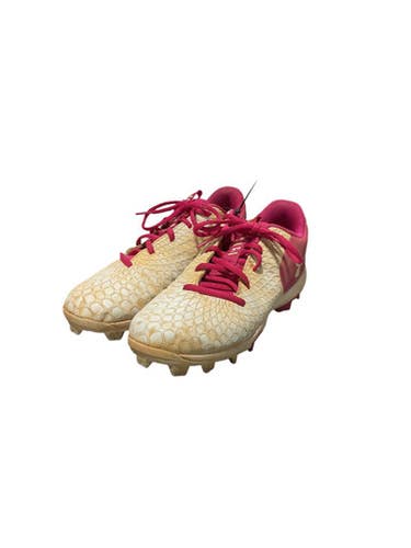 Used Under Armour SB CLEAT BB/SB Cleats Pink And White Junior 05 11834-S000039018