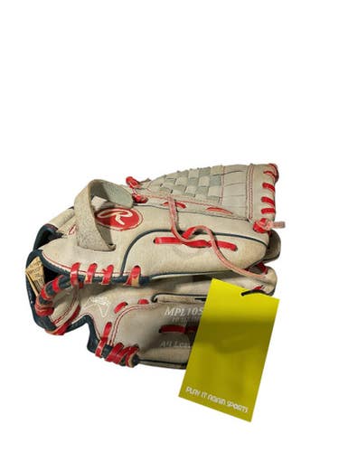 Used Rawlings 10.5 INCH BB/SB Glove RH Throw Grey 10 1/2" 11834-S000037781