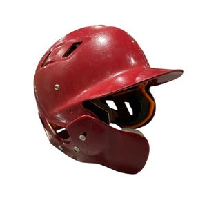 Used Schutt RED HELMET Batting Helmet No Mask Red MD 11834-S000017727