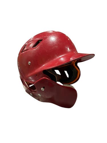 Used Schutt RED HELMET Batting Helmet No Mask Red MD 11834-S000017727