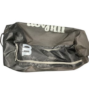 Used Wilson CATCHER BAG W/WHEELS BB/SB Player Wheeled Bag Black 11834-S000015069