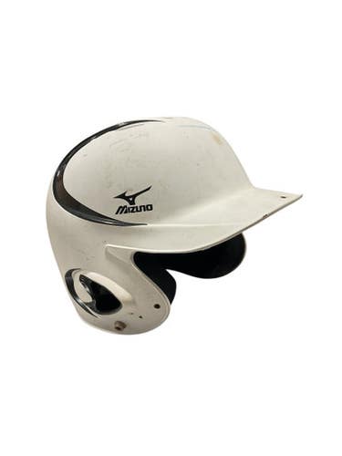 Used Mizuno MIZUNO BB HELMET WHT Batting Helmet No Mask White MD 11834-S000013114