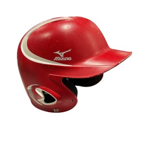 Used Mizuno MIZUNO RED BB HELMET Batting Helmet No Mask Red MD 11834-S000012397