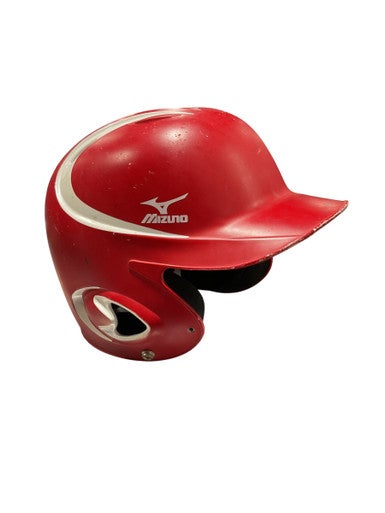 Used Mizuno MIZUNO RED BB HELMET Batting Helmet No Mask Red MD 11834-S000012397
