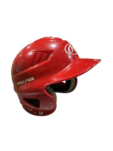 Used Rawlings RAWLINGS RED BB HELMET Batting Helmet No Mask Red MD 11834-S000011764