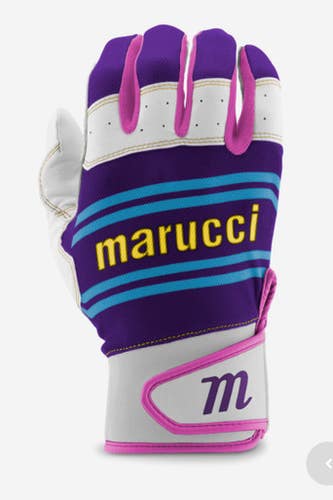 New SWIFT LITE PURPLE/PINK ADULT BATTING GLOVES 11834-MRCMBGFZNL-PRPKA