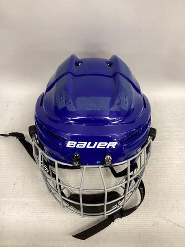 Used Bauer PRODIGY Helmet Cage Combo Royal Blue One Size 11851-S000037257